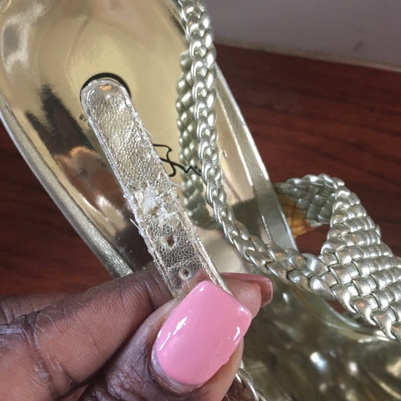 Gold summer wedges - Picture 7 of 7